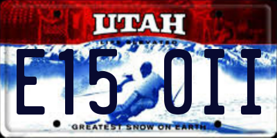 UT license plate E150II