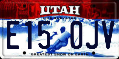 UT license plate E150JV