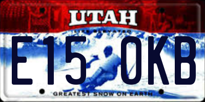 UT license plate E150KB