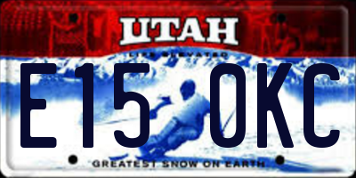 UT license plate E150KC