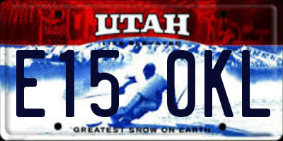 UT license plate E150KL