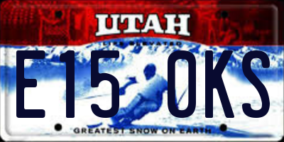 UT license plate E150KS