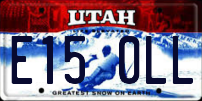 UT license plate E150LL