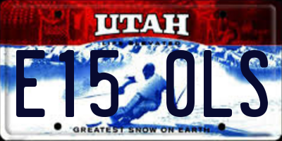 UT license plate E150LS