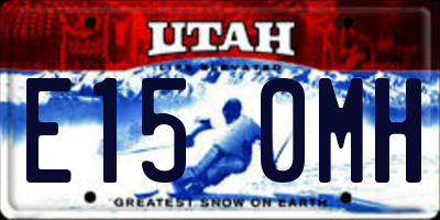 UT license plate E150MH