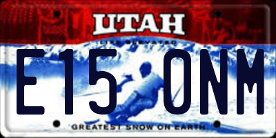 UT license plate E150NM