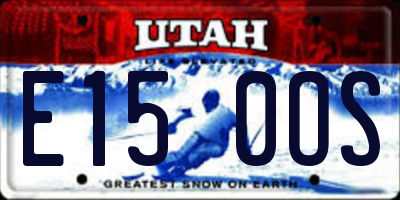 UT license plate E150OS