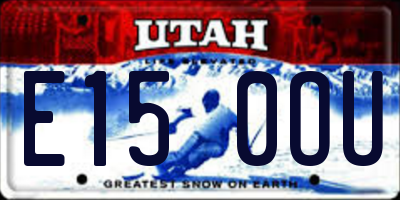 UT license plate E150OU
