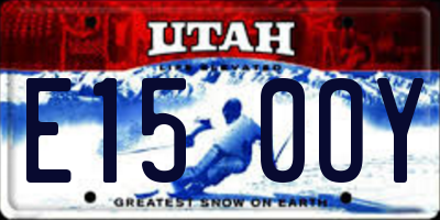 UT license plate E150OY
