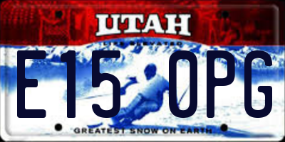 UT license plate E150PG