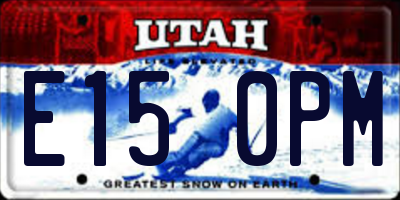 UT license plate E150PM