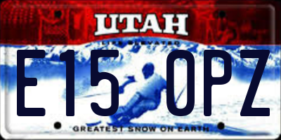 UT license plate E150PZ