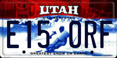 UT license plate E150RF
