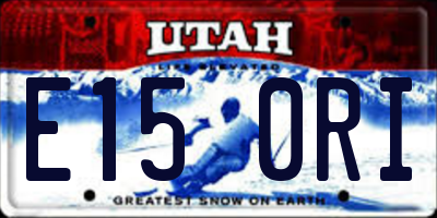 UT license plate E150RI