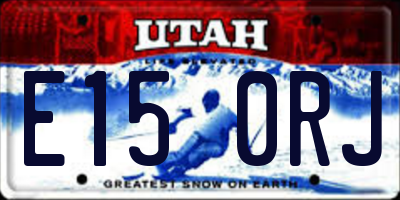 UT license plate E150RJ