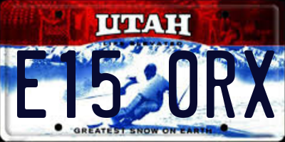 UT license plate E150RX
