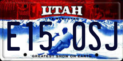 UT license plate E150SJ