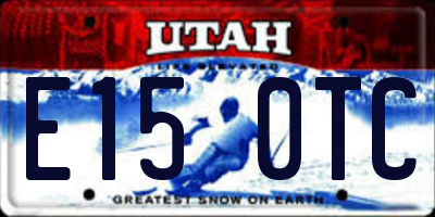 UT license plate E150TC