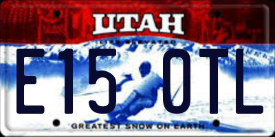 UT license plate E150TL