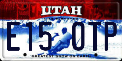 UT license plate E150TP