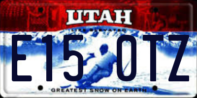 UT license plate E150TZ