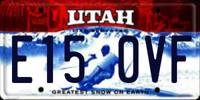 UT license plate E150VF