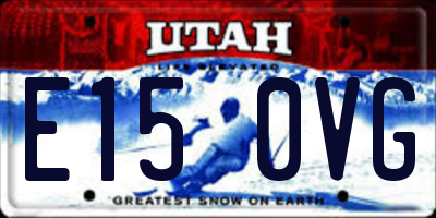 UT license plate E150VG