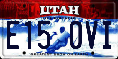 UT license plate E150VI