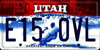 UT license plate E150VL