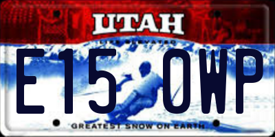UT license plate E150WP