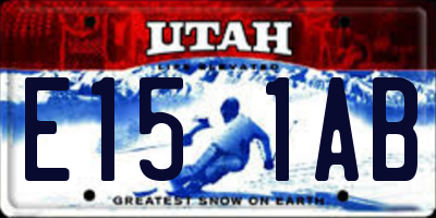 UT license plate E151AB