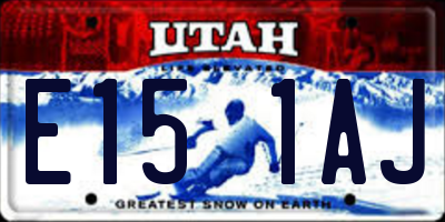 UT license plate E151AJ