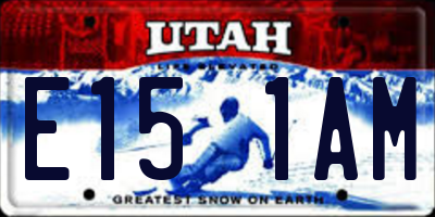 UT license plate E151AM