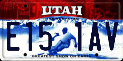 UT license plate E151AV
