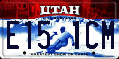 UT license plate E151CM