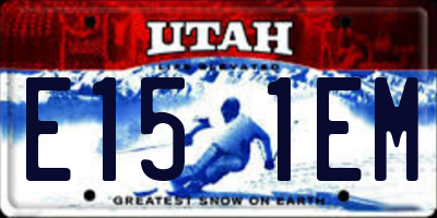 UT license plate E151EM