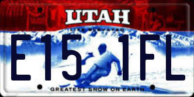 UT license plate E151FL