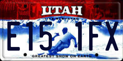 UT license plate E151FX