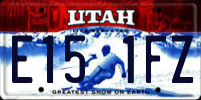 UT license plate E151FZ