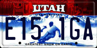 UT license plate E151GA