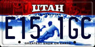 UT license plate E151GC