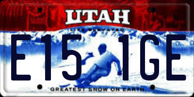 UT license plate E151GE