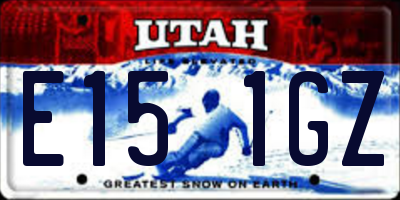 UT license plate E151GZ