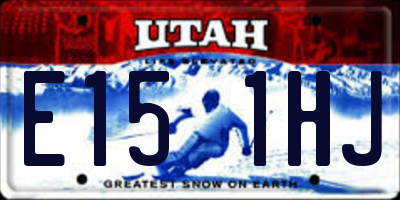 UT license plate E151HJ