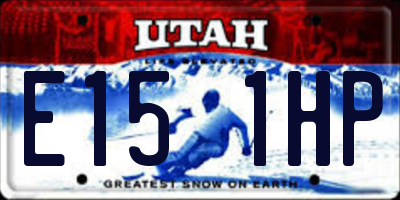 UT license plate E151HP