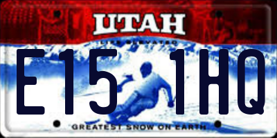 UT license plate E151HQ