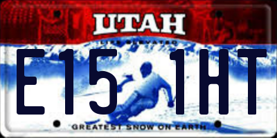 UT license plate E151HT