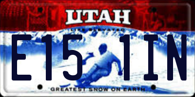 UT license plate E151IN
