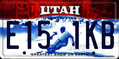 UT license plate E151KB