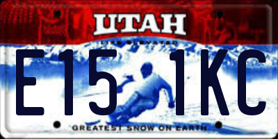 UT license plate E151KC